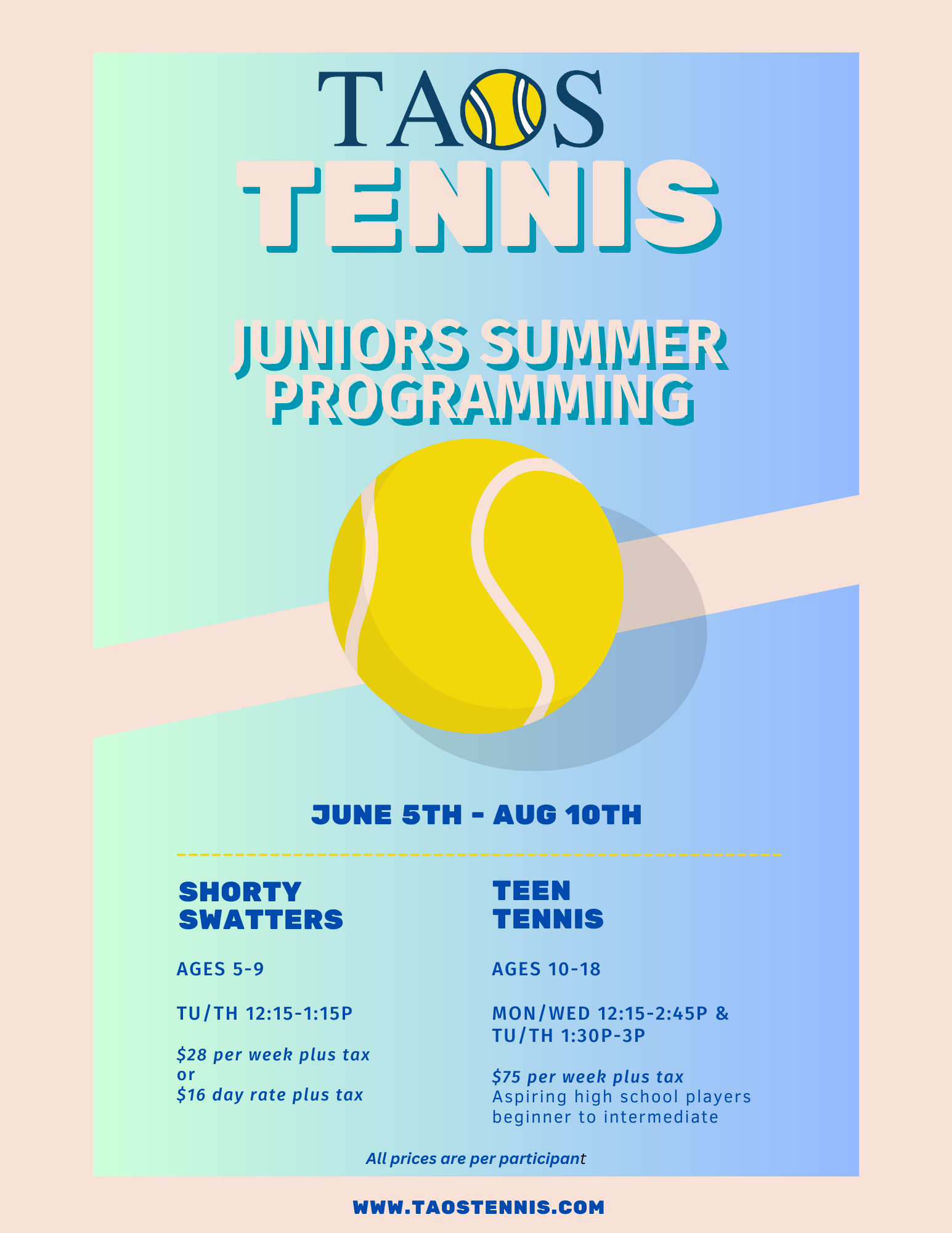 Tennis summer